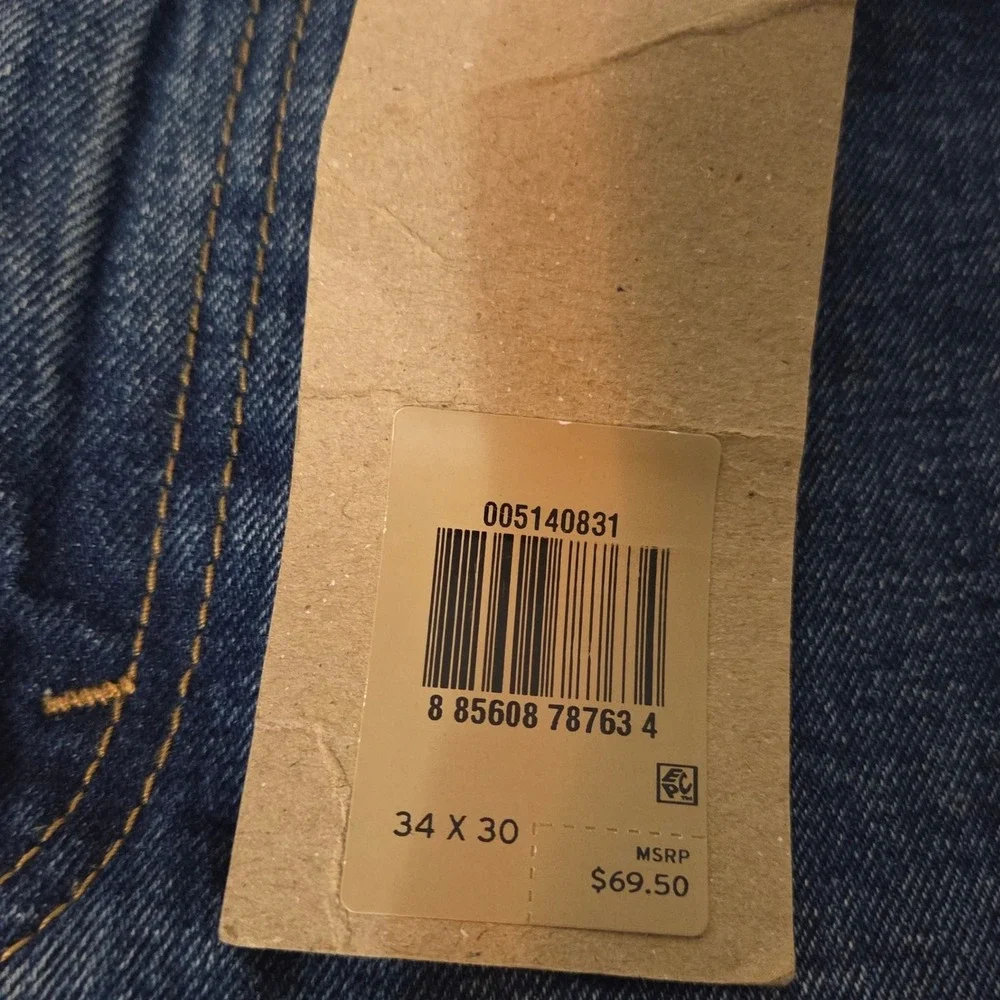 NEWLevi's 514 Straight Fit Jeans Men 34x30 Blue Stretch Denim $69 MSRP
